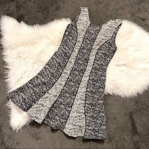 Two-toned knit dress